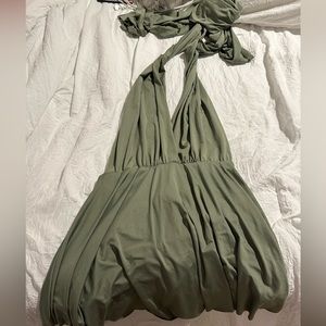 Army green dress. Size small. Xenia.